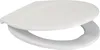 A white toilet seat is shown from a slightly elevated side angle against a white background. Podgląd zdjęcia produktu