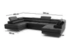 Ecksofa Rivera U XXL-Ecksofa mit Schlaffunktion und zwei Produktbild-Vorschau 17
