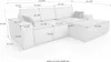 Ecksofa TOR mit Schlaffunktion. Farbe: Cream. Produktbild-Vorschau 7