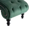 Grüne Samt Chaiselongue mit Knopfpolsterung, ergonomisches Produktbild-Vorschau 6