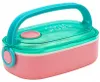 Śniadaniówka Aqua Pure z zestawem sztućców 900 ml mint/pink Podgląd zdjęcia produktu 4