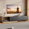 UnboxG TV-Lowboard 240 cm Schwarz mit LED-Beleuchtung, 3 Produktbild-Vorschau 12
