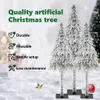 vidaXL Sapin de Noël artificiel blanc 86 x 86 x 210 cm Voir les images du produit 2