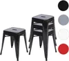 4er-Set Hocker HWC-A73, Metallhocker Sitzhocker, Metall Produktbild-Vorschau 7