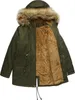 ASKSA Damen Wintermantel Winterjacke mit Fellkapuze Dicker Produktbild-Vorschau 3