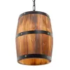 Retro Holz Weinfass Hängeleuchte Anhänger Lampe Produktbild-Vorschau 8