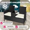 Ratanová záhradná lavica Narbonne 2-miestna 131 x 59 x 82 Náhľad obrázku produktu 9