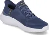 A blue Skechers sneaker with a white sole is shown against a white background. Náhľad obrázku produktu