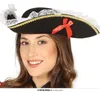 Zwarte piratenhoed met kant voor dames Productafbeelding-voorbeeld 2