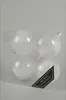Weihnachtskugeln Glas mit Federn gefüllt 7cm, 4er Set- Klar Produktbild-Vorschau 4