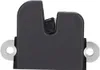 A close-up view of a black trunk latch mechanism with silver mounting holes. Voir les images du produit
