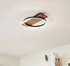 Lindby LED-Deckenlampe Galad, schwarz, Holz, 30 cm, dimmbar Produktbild-Vorschau 3