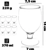 KADAX Verres à bière gobelets hauts 370ml 6 pcs Voir les images du produit 3