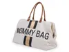 Mommy Bag Gross Canvas Offwhite Stripes Black/Gold Produktbild-Vorschau 15