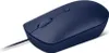 A blue wired computer mouse on a white background. Produktbild-Vorschau