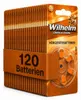 120 x WILHELM Hörgerätebatterien Typ 13 orange Produktbild-Vorschau 1