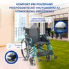 Invalidný vozík Skladací hliníkový ľahký manuálny s brzdami Náhľad obrázku produktu 6