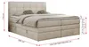 Boxspringbett mit Kopfteil und Topper, Polsterbett - Produktbild-Vorschau 6