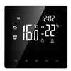 A digital thermostat with a black screen displaying time, temperature, and icons. Podgląd zdjęcia produktu