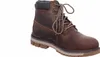 A brown leather boot is shown against a white background. Voir les images du produit