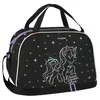 Einhorn holo Schwarze Umhängetasche, Sporttasche 39x27x16 Produktbild-Vorschau 2