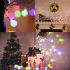 Collage of Christmas lights in different settings: close-up on lights, lights over a fireplace, and lights on a Christmas tree. Produktbild-Vorschau