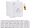A stack of white vacuum cleaner dust bags with a tag indicating '8 PCS'. Produktbild-Vorschau