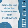 Steckregal Kunststoff Kellerregal Abstellraum Regal schwarz Produktbild-Vorschau 6