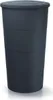 A dark gray plastic rain barrel with a lid. Náhľad obrázku produktu