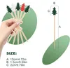 Weihnachtsbaum Cocktailspieße 100 Stück Holzspieße Produktbild-Vorschau 3