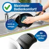 A person is cleaning a frying pan in a sink, with promotional text overlays. Anteprima dell’immagine prodotto