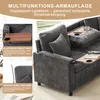 Gerades 4-Sitzer Corduroy Sofa mit Stauraum  unter den Produktbild-Vorschau 6