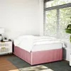 Bettgestell ohne Matratze Rosa 120x190 cm Samt Produktbild-Vorschau 3