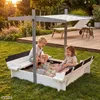 WONDERMAKE® Design Sandkasten Holz mit Dach, Abdeckung & Produktbild-Vorschau 6