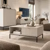 Moderner Geriffelter Couchtisch KIOTO Ł2SZ Kaschmir Schwarz Produktbild-Vorschau 2