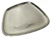 Piatto decorativo in metallo argento Ciotola decorativa Anteprima dell’immagine prodotto 4