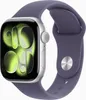 A close-up studio shot of an Apple Watch with a purple band against a white background. Anteprima dell’immagine prodotto