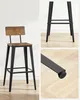 A collage of images showing a bar stool from different angles and close-ups of its construction. Produktbild-Vorschau