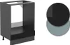 A product image showing a kitchen cabinet base unit and two color swatches. Náhľad obrázku produktu
