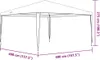 vidaXL Tenda per feste 4x4 m blu Anteprima dell’immagine prodotto 15