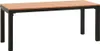 vidaXL Gartenbank 110 cm Stahl und WPC Braun und Schwarz Produktbild-Vorschau 4