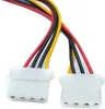 SYSTEM-S Y SATA Kabel 20 cm 15 Pin Stecker zu 2x Molex LP4 Produktbild-Vorschau 4