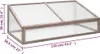 Gewächshaus Grau 110x56x39 cm Tannenholz Produktbild-Vorschau 7