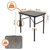 Aluminium Campingtisch in Holz Optik höhenverstellbar - 60 Produktbild-Vorschau 3