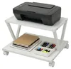 Supporto per stampante Relaxdays con rotelle, 2 ripiani, A Anteprima dell’immagine prodotto 1