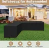 Gartenmöbel Schutzhülle L Form Sofa Abdeckung Abdeckplane Produktbild-Vorschau 4