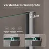 doporro Luxus Duschwand für Dusche Duschabtrennung 90x200cm Produktbild-Vorschau 3