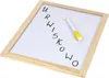 A whiteboard with text written on it and a marker. Voir les images du produit