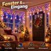 5x0,6 meter LED-lichtgordijn, kerst, sterren, lichtketting, Productafbeelding-voorbeeld 4