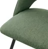 A close-up view of a green upholstered chair seat and back. Náhľad obrázku produktu